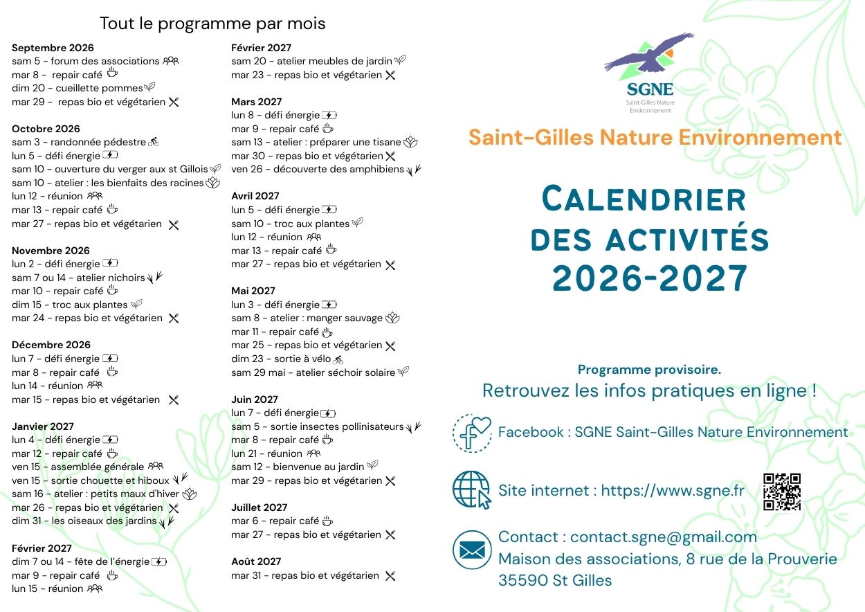 Programme d&rsquo;activités 2026-2027